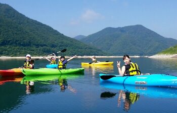 摺上川ダム「茂庭っ湖」でカヤック（カヌー）ツアー